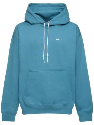 Chemise en polaire à capuche Nike bleu