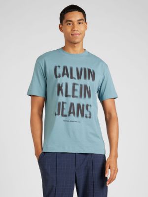 Πουκάμισο τζιν Calvin Klein Jeans μαύρο