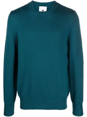 Вълнен пуловер Pt Torino синьо