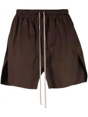 Oversize shorts aus baumwoll Rick Owens braun