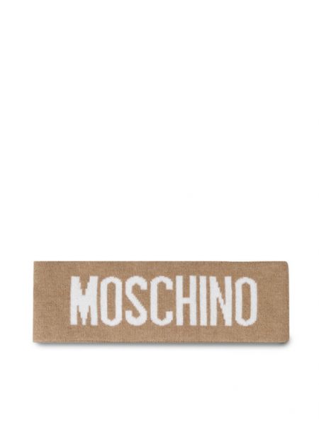 Kšiltovka Moschino béžová
