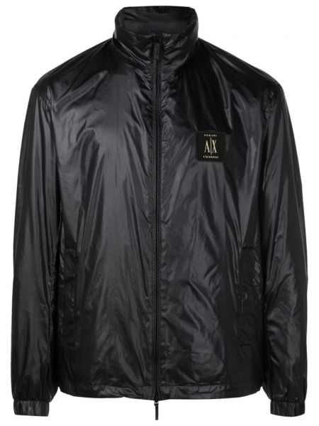 Duga jakna s patentnim zatvaračem Armani Exchange crna