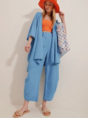 Oblek Trend Alaçatı Stili modrá