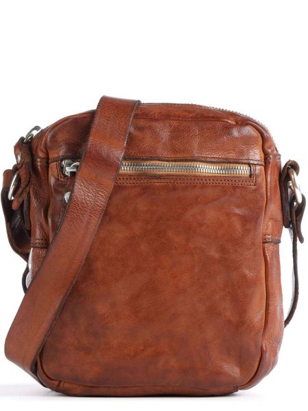 Кожаная сумка через плечо Campomaggi коричневая
