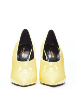 Calzado de cuero Saint Laurent Vintage beige