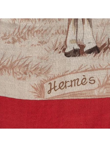 Bufanda de cachemir con estampado de cachemira retro Hermès Vintage