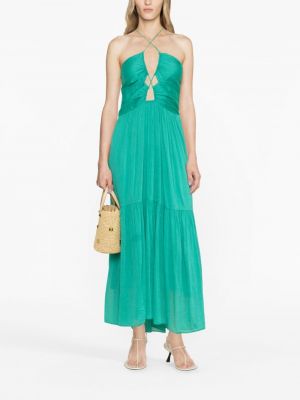 Dlouhé šaty Isabel Marant zelené