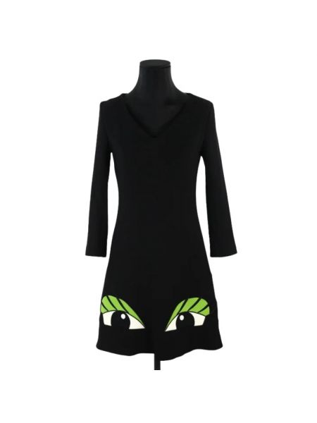 Robe en laine Moschino Pre-owned noir