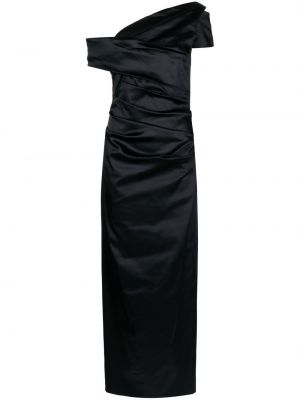 Вечерна рокля с драперии Talbot Runhof черно