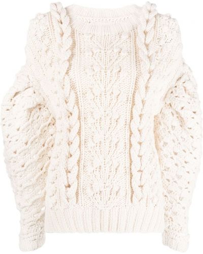 Nylonowe długi sweter Ulla Johnson - biały
