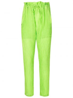 Копринени панталон Amir Slama зелено