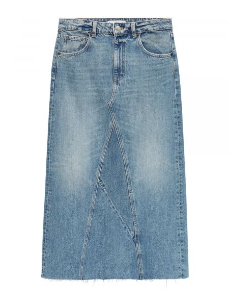 Denimnederdel Mango blå