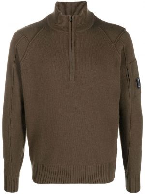 Trøje lynlås kort sweater C.p. Company grøn