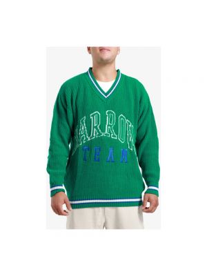 Sweter żakardowy Barrow zielony