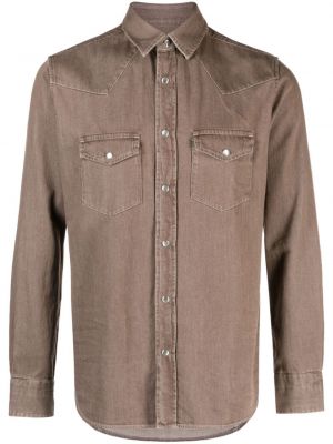 Džinsiniai marškiniai Tom Ford ruda