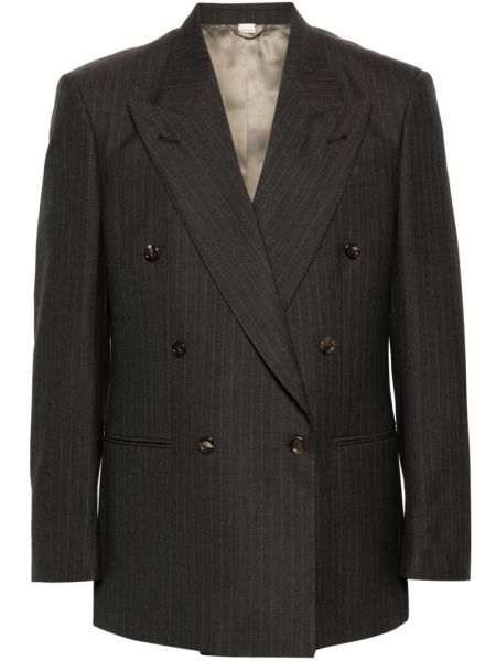 Stribet dobbeltradet blazer Gucci brun