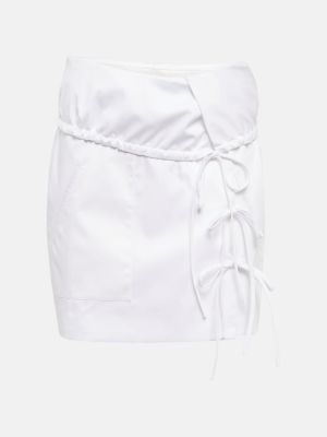 Bavlněné mini sukně Altuzarra bílé