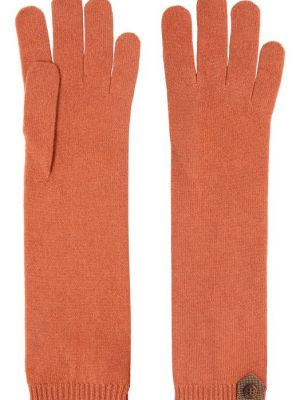 Кашемировые перчатки Brunello Cucinelli оранжевые