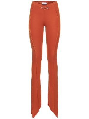 Strečové kalhoty jersey Sami Miro Vintage - oranžová