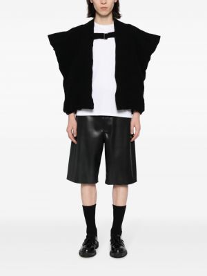 Woll jacke ausgestellt mit schnalle Comme Des Garçons Homme Plus schwarz