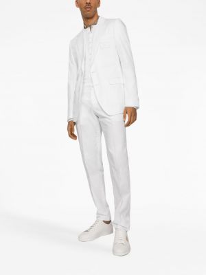 Costume plissé Dolce & Gabbana blanc