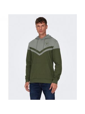 Sudadera con capucha Only & Sons gris