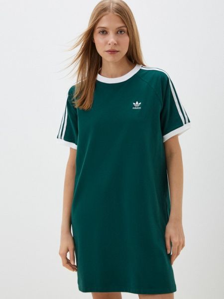 Платье Adidas Originals зеленое