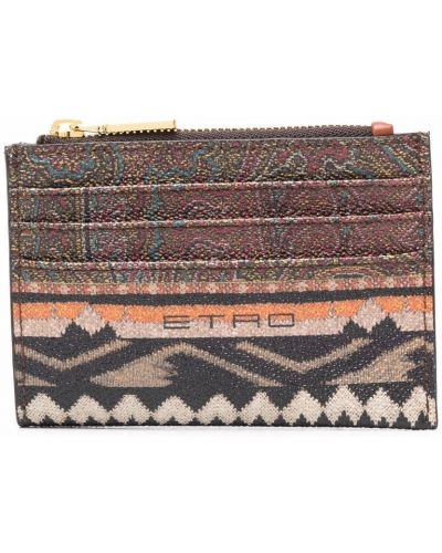 Cartera con estampado Etro negro