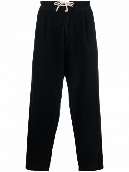 Pantalones rectos de pana Société Anonyme negro