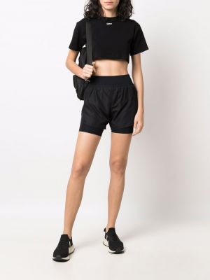 Shorts de sport à imprimé Jil Sander noir