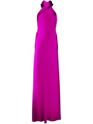 Šaty s výrezom na chrbte Michelle Mason fialová