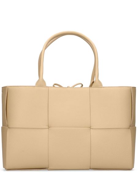 Læder shopping bag Bottega Veneta