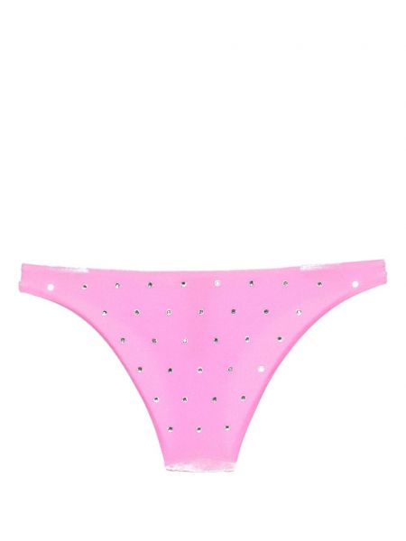 Samta bikini ar kristāliem Dsquared2 rozā