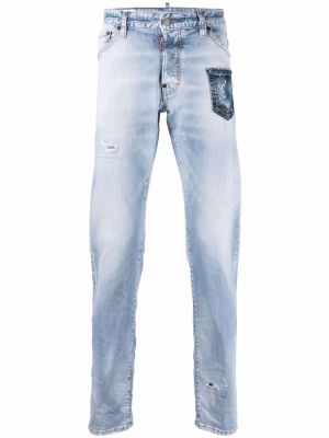 Nødlidende stretch jeans Dsquared2 blå