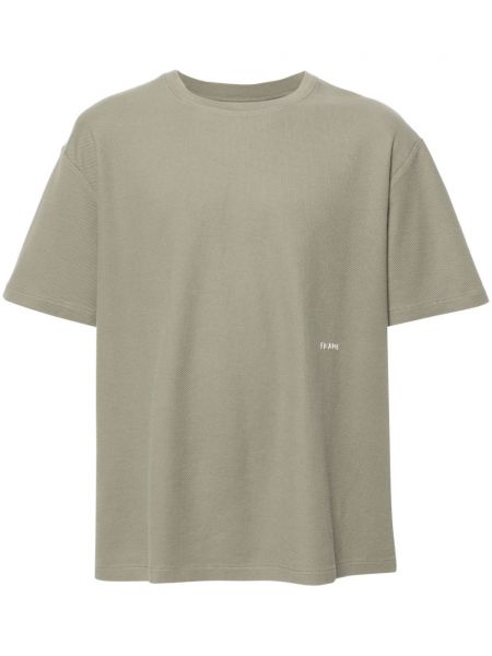 T-krekls ar izšuvumiem Frame zaļš