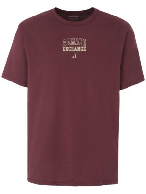 Tricou cu imagine Armani Exchange roșu