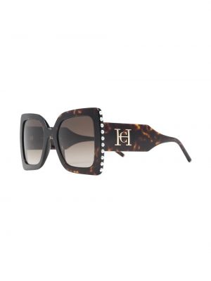 Oversize sonnenbrille Carolina Herrera braun