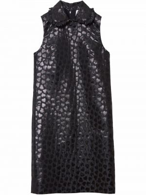 Szív mintás mini ruha nyomtatás Carolina Herrera fekete
