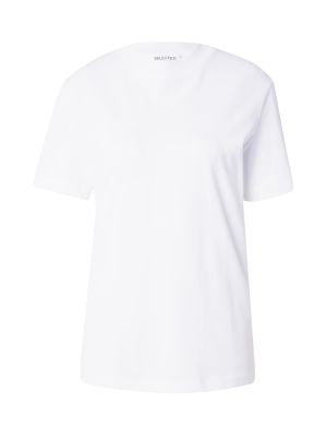 Polo Selected Femme blanc