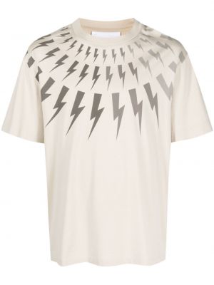 Βαμβακερή μπλούζα με σχέδιο Neil Barrett