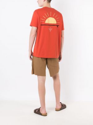 T-shirt aus baumwoll Osklen orange