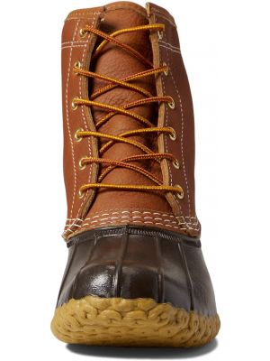 Классические фланелевые кожаные ботинки L.l.bean коричневые