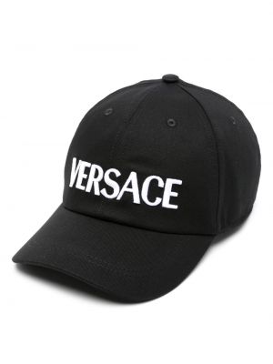 Haftowana czapka z daszkiem bawełniana Versace