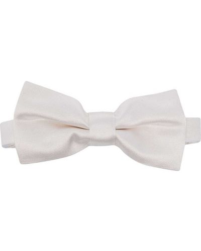 Jedwabny krawat z kokardką Givenchy biały