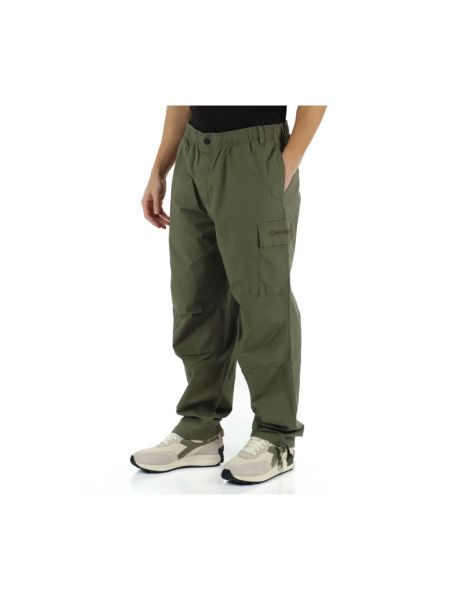 Spodnie cargo Calvin Klein Jeans zielone