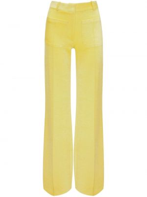 Pantaloni a vita alta Victoria Beckham giallo