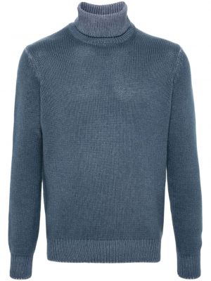 Вълнен пуловер Dell'oglio синьо