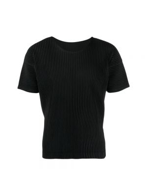 Koszulka plisowana Issey Miyake czarna