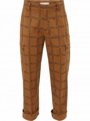 Mustriline sirged püksid Jw Anderson pruun
