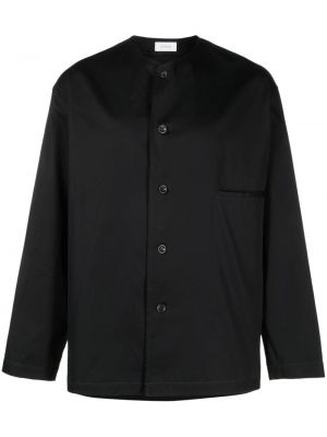 Βαμβακερό πουκάμισο Lemaire μαύρο
